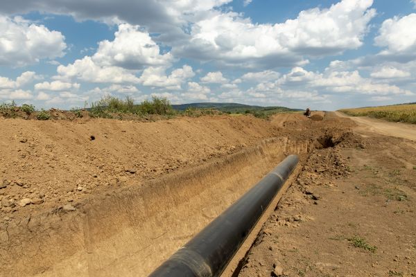 Gas Line Trenching in Asheville