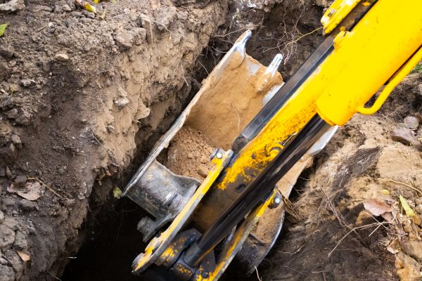 Downspout Trenching in Asheville