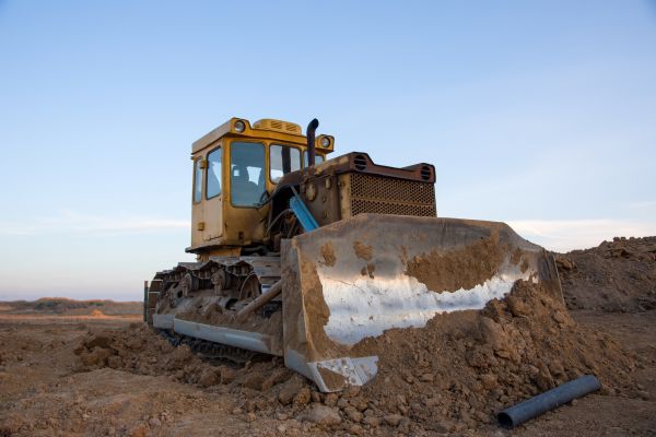 Bulldozer Land Grading in Asheville