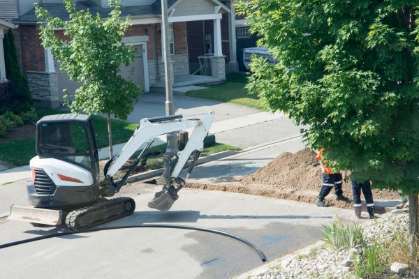 Electrical Line Trenching in Asheville
